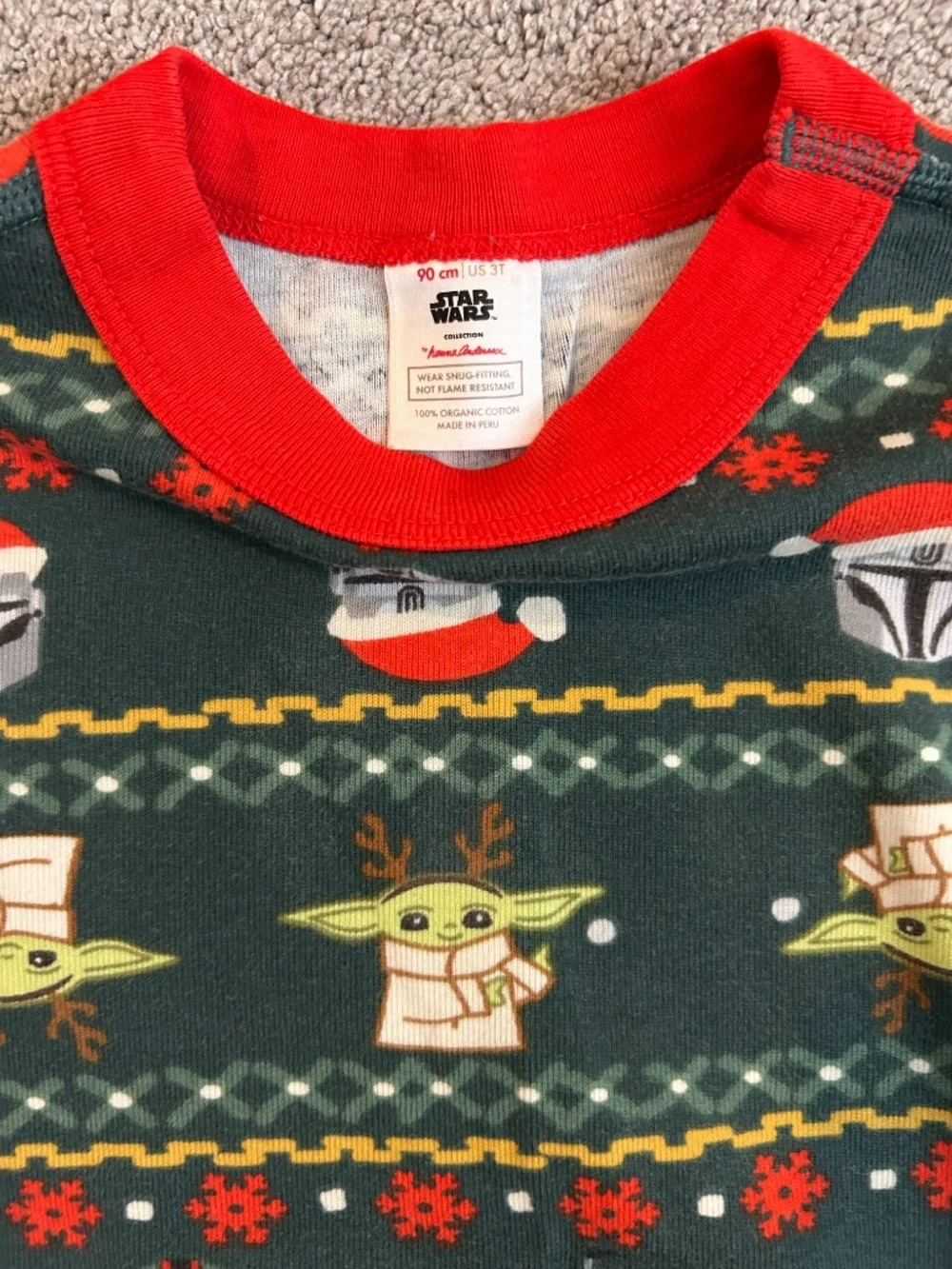 Hanna Andersson 90 or size 3T Star Wars Christmas PJs